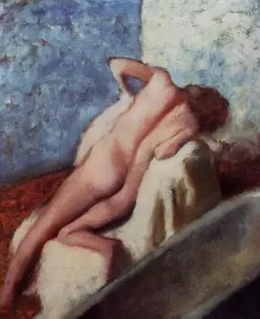 Alta qualidade da pintura a Óleo da Lona Reproduções Após o Banho (1896)002, de Edgar Degas, pintados à mão