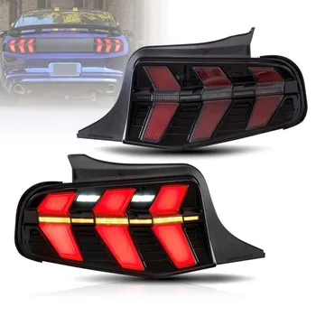 Carro lanterna traseira de LED Lâmpada Traseira De Ford Mustang 2010-2012 Streamer Dinâmica do Sinal de volta Luzes traseiras de Frenagem de Nevoeiro Automóvel