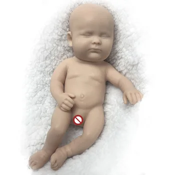 De 8 Polegadas Mini Silicone Sólido Bebe Reborn feito a mão Macia de Silicone Sólido Menina Boneca Kits Pintada DIY Bebê de Bebê Reborn De Silicone
