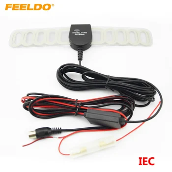 FEELDO 1Set Carro IEC Conector do Active TV Antena Antena Com Amplificador Incorporado #AM954