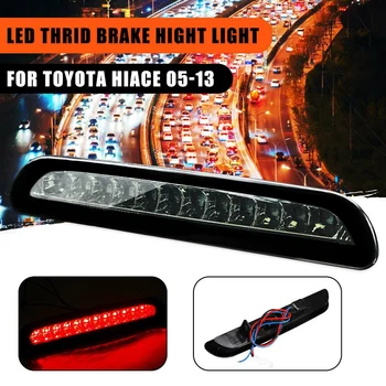Fumado 12-LED Traseiro Terceiro Cauda de Freio Luz Stop Inversa Lâmpada para Toyota Hiace 2005-2013