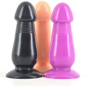  Grande Vibrador Soft Plug Anal Ânus Bunda De Expansão Com Sucção Vagina Ponto G Estimular O Brinquedo Do Sexo Para Mulheres, Homens Adultos Masturbação