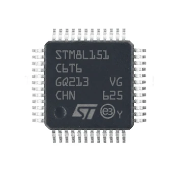 STM8L151C6T6 LQFP-48 STM8L151 MCU, Microcontrolador Chip IC do Circuito Integrado, Nova Marca Original