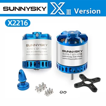 SUNNYSKY X2216-III X2216 880/950/1100/1250/1400KV Long Short Shalft 3-4S Motor Brushless para FPV RC Drone Avião de Asa Fixa