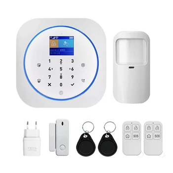 ZX-G12 GSM+wi-FI Alarme sem Fio wi-Fi Dual Rede de Tuya APP Smart Home GSM de Alarme Anti-Roubo de Suporte do Cartão SIM Plug UE