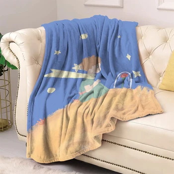 O Pequeno Príncipe Cama Manta de Sofá de Verão Bonito macio Macio Cobertores para o Inverno de Decoração do Quarto Colcha Jogar Decorativos Nap